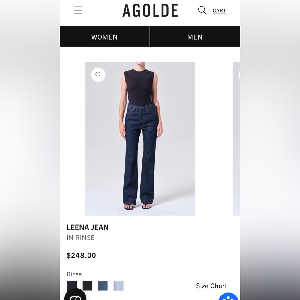 Unworn Agolde Leena Jeans